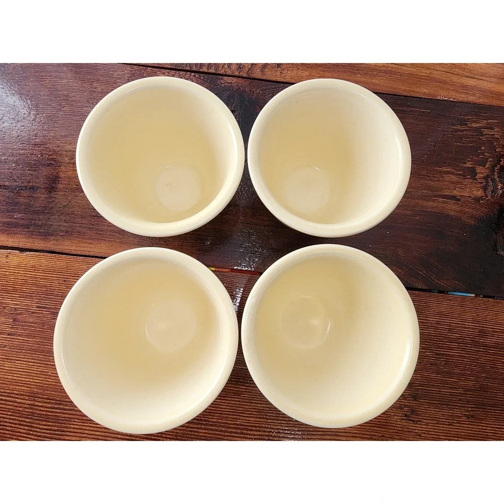 Pfaltzgraff Village Custard Jelly Jam Relish Cups Dishes Set of Four Vintage‎